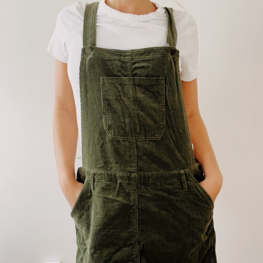 Green Corduroy skirt jumper